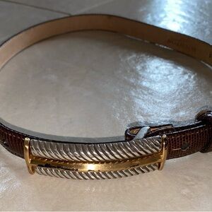 Brighton brown leather belt